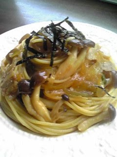 A picture of Japanese Flavored Shimeji Mushroom and Butter Pasta.