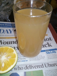 A picture of Tamarind orange juice.