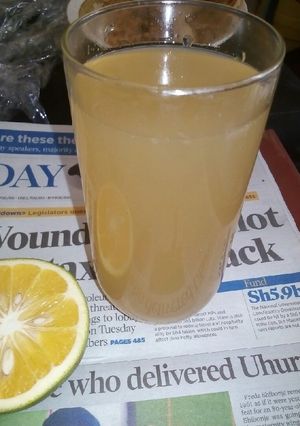 A picture of Tamarind orange juice.
