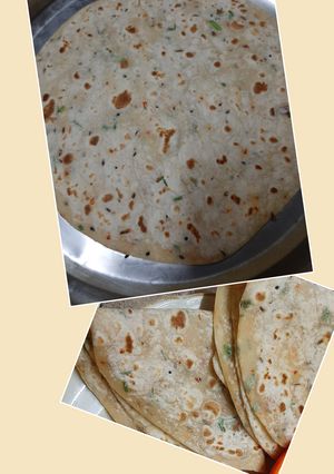 A picture of Maida spicy roti.