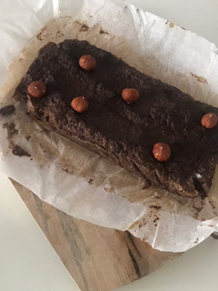 Una foto de Cake dulce de berenjena y chocolate sin harinas ni avena
