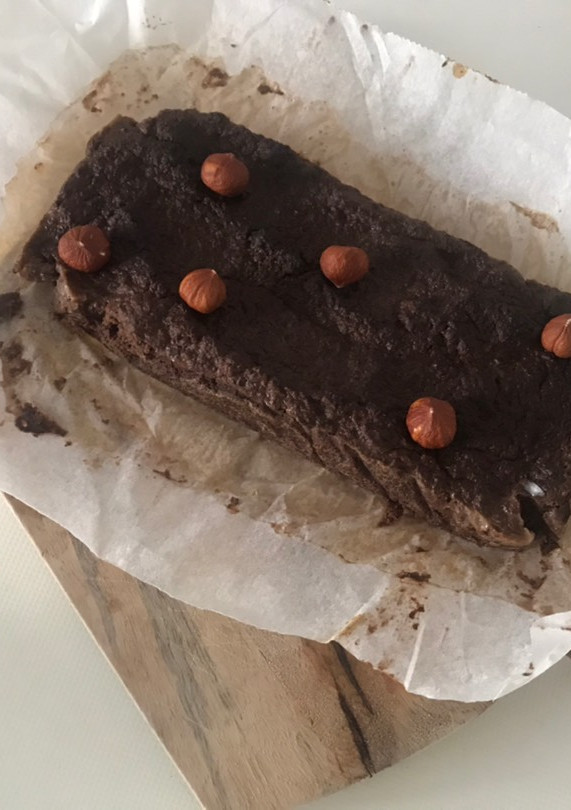 Una foto de Cake dulce de berenjena y chocolate sin harinas ni avena