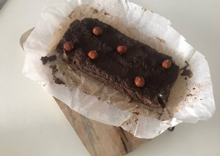 Cake dulce de berenjena y chocolate sin harinas ni avena