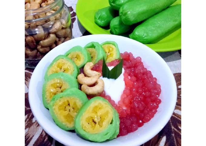 Cara bikin Es Pisang Ijo Cara bikin Es Pisang Ijo