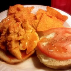 A picture of Buffalo chicken sandwich.
