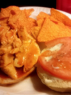 A picture of Buffalo chicken sandwich.
