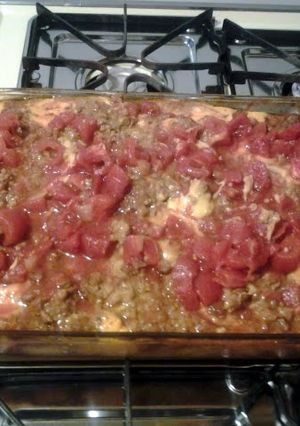 A picture of julie and allens burrito casserole melt.