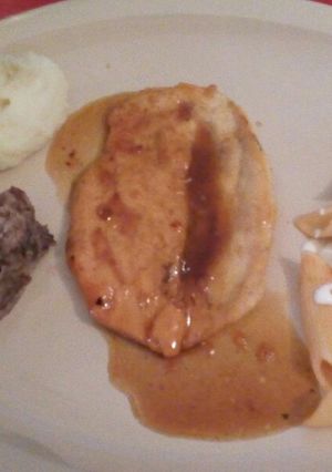 Una foto de Pechugas en salsa maple