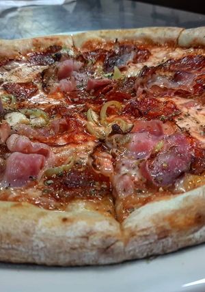 Una foto de Pizza