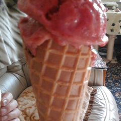 A picture of Irmgards Strawberry Pavlova ice cream/sorbet low calorie.