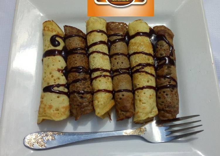 How to Make Tasty Vanilla and chocolate crepes This is A Recipe That Has Been Tested  From Best My Grandma's Recipe !!