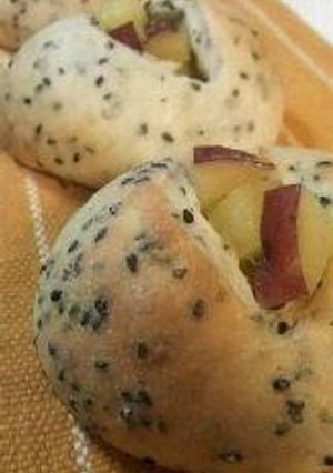 A picture of Chunky Sweet Potato Sesame Bread.