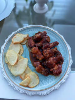Una foto de Alitas bbq al horno🔥