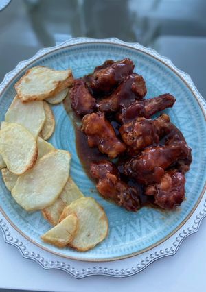 Una foto de Alitas bbq al horno🔥