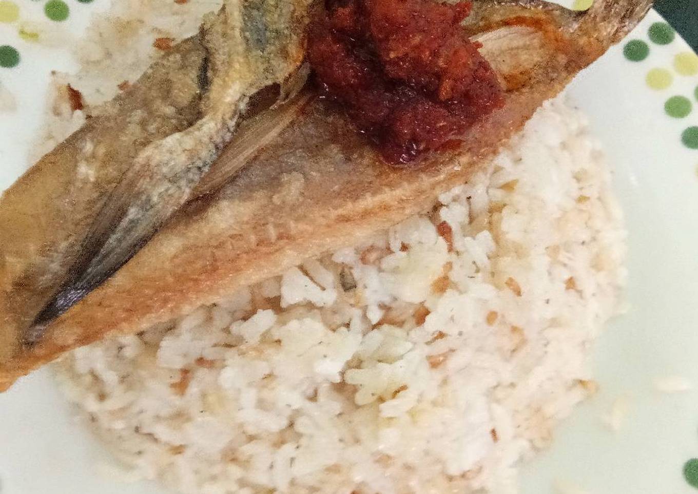 Nasi Uduk Goreng Ikan Asin Tawar Kalimantan