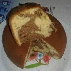 A picture of Chocolate cake (improvised oven).