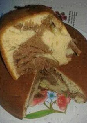 A picture of Chocolate cake (improvised oven).