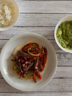 Marha steak fajitas recept fotója