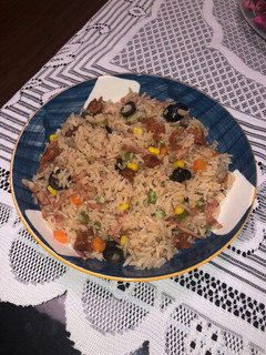 Una foto de Arroz carnívoro