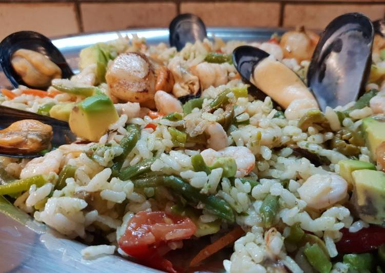 Insalata di riso mare e monti "esotico" #unaricettaperilgiappone