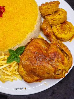 عکسی از دستور مرغ با سس مایونز وخردل🥰
