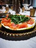 Cheescake salata salmone e rucola