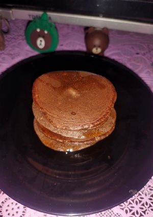 Foto resep Pancake Coklat Oatmeal #diet