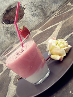 Una foto de Batido de fresa
