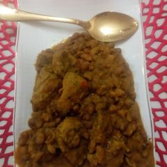 A picture of Porridge beans and plantain.