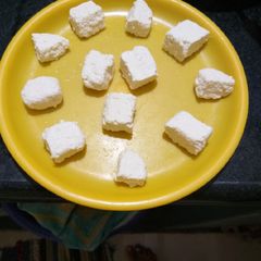 A picture of Homemade paneer.