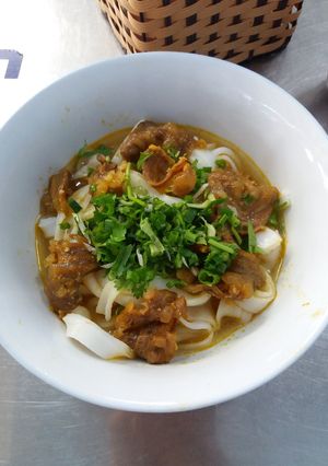 Hình của món Mì quảng bò.