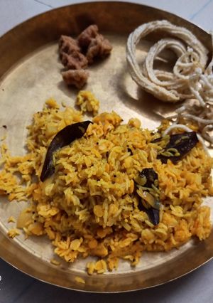 A picture of Vaghareli khichdi masala khichdi.