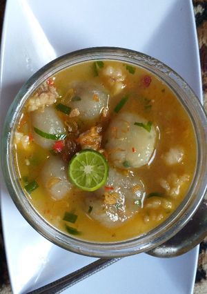 Foto resep Cilok Kuah Isi Daging Keju