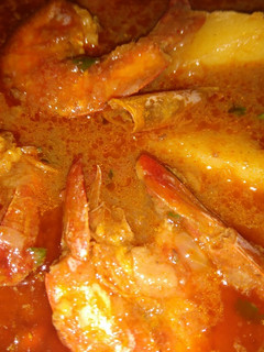 A picture of Chingri Malaikari/Prwan Malai Curry.