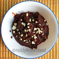 A picture of Beetroot Halwa.