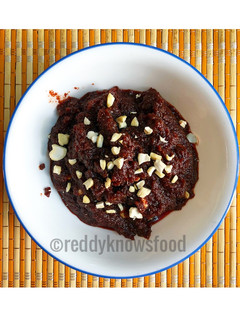 A picture of Beetroot Halwa.