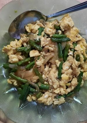 Foto resep Tumis kacang panjang orak-arik telur