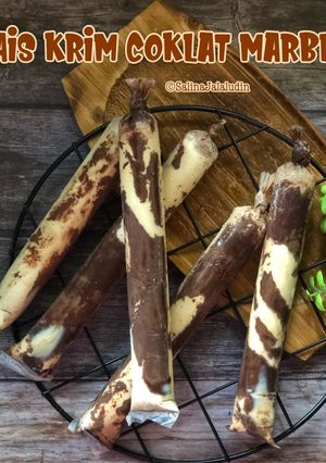 Gambar Aiskrim Coklat Marble