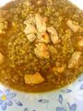 شوربة الفريك بقطع صدور الدجاج