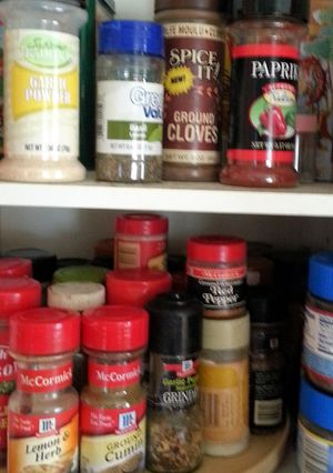 A picture of Tinklee's Herbs and Spice List.