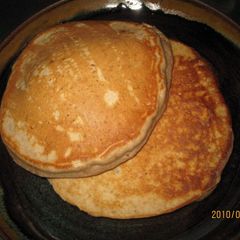 A picture of My Kids' Favorite Cocoa Banana Pancakes.