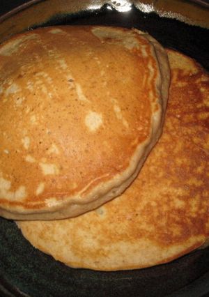 A picture of My Kids' Favorite Cocoa Banana Pancakes.