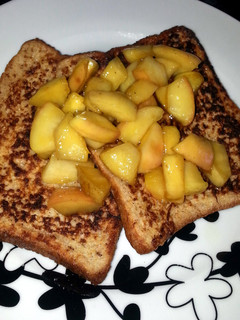 A picture of Cinnamon Toast with Stewed Caramel Apple.