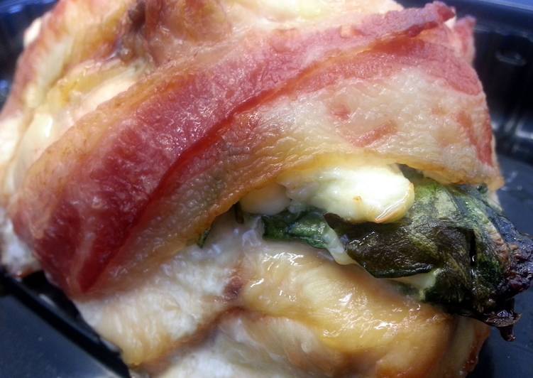 Step-by-Step Guide to Prepare Homemade Bacon Wrapped/Cheese Stuffed Chicken Breast #2