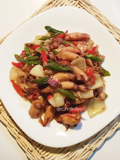 Foto resep 132. Tumis Cumi Asin Cabe Ijo