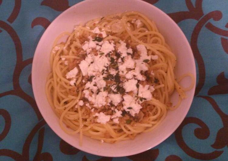 Spaghetti, Soya Mince & Mushroom