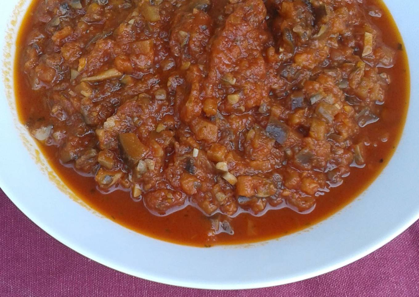 Vegetable bolognes sauce