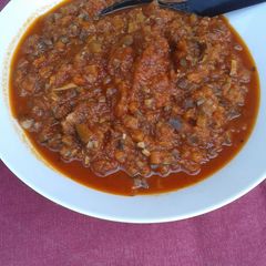 A picture of Vegetable bolognes sauce.
