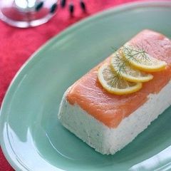 A picture of Salmon Dill Terrine (Christmas Appetizer).