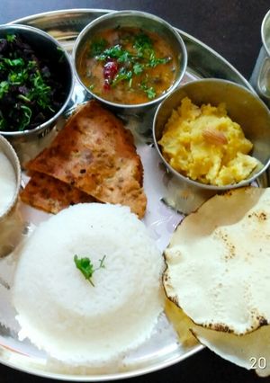 A picture of Satvik Thali.